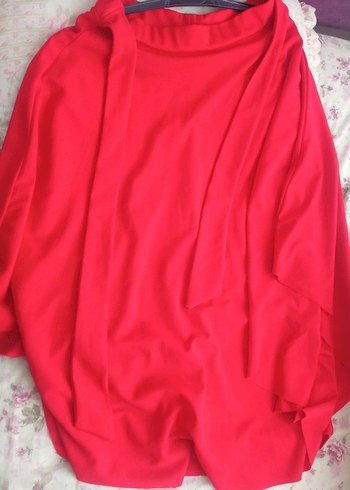 Kırmızı Midi Boy Salaş Kadın Etek - Görsel 7