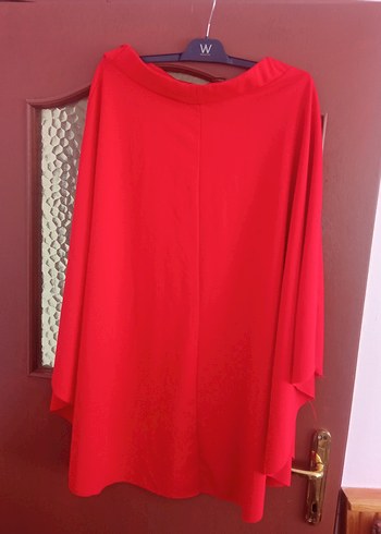 Kırmızı Midi Boy Salaş Kadın Etek - Görsel 6