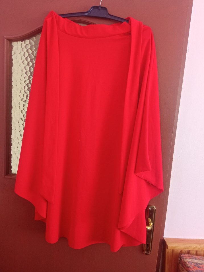 Kırmızı Midi Boy Salaş Kadın Etek - Görsel 5