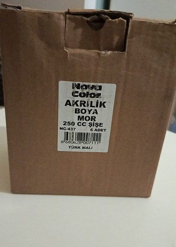 Mor- Mavi -Turuncu Akrilik Boya 250 cc - Görsel 8