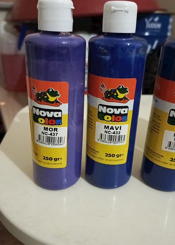 Mor- Mavi -Turuncu Akrilik Boya 250 cc - Görsel 3