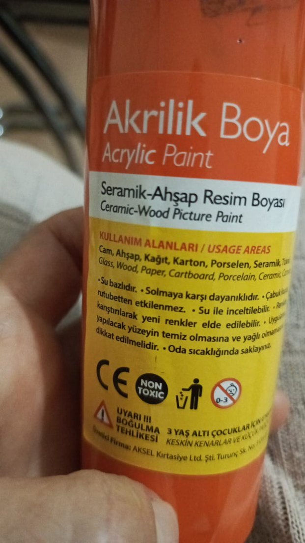 Mor- Mavi -Turuncu Akrilik Boya 250 cc - Görsel 5