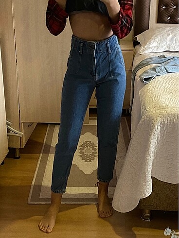 Yüksek bel jean