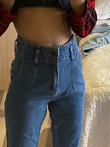 xs Beden Yüksek bel jean
