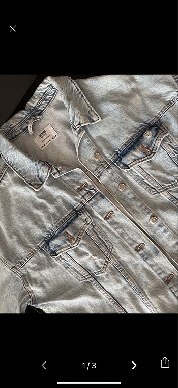 m Beden Bershka Denim Ceket