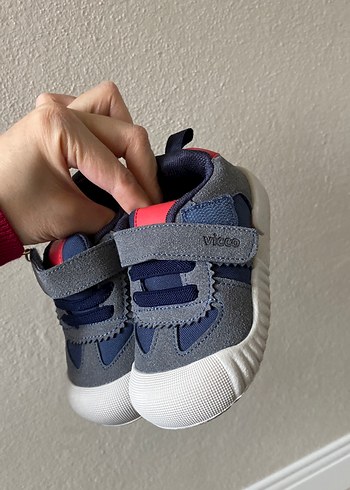 Gri Bağcıklı ve Cırtlı Erkek Çocuk Spor Ayakkabı - Görsel 7