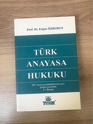 Türk anayasa hukuku ERGUN ÖZBUDUN