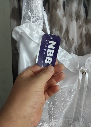 xl Beden Xl NBB marka beyaz gecelik