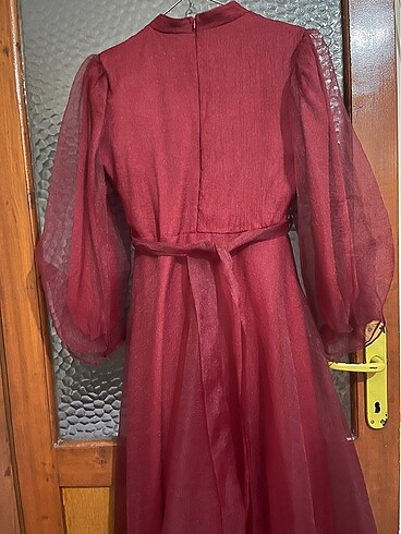 38 Beden bordo Renk Abiye ??