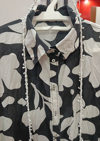 Kadın Beyaz Mini Renk Geçişli Elbise - Görsel 3