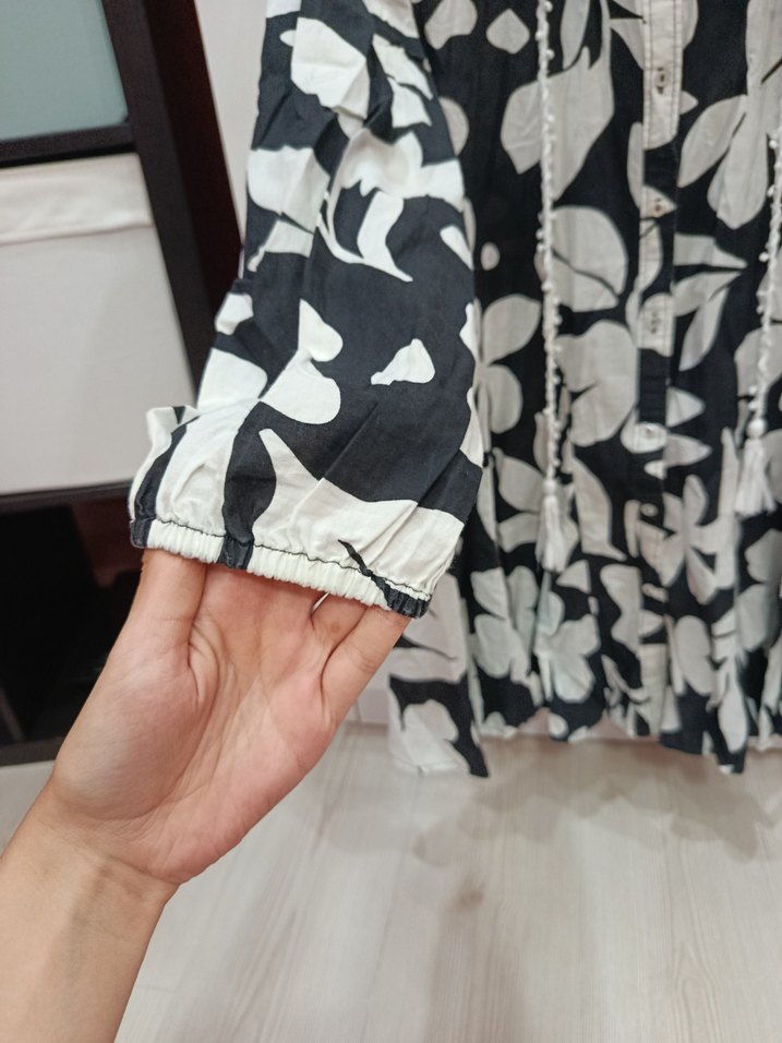 Kadın Beyaz Mini Renk Geçişli Elbise - Görsel 5