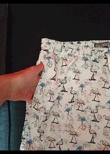 Erkek Çok Renkli Baskılı  Plaj Şortu - Görsel 3