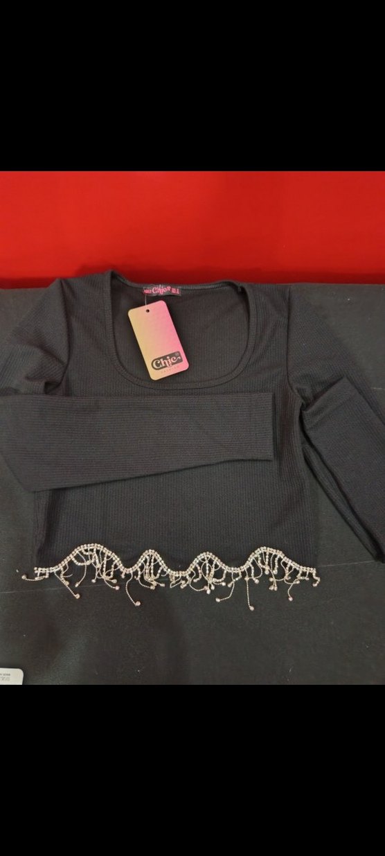 Uzun Kollu Siyah Baskılı Kadın Elbise - Görsel 2