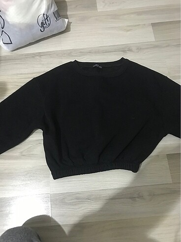 Diğer Siyah Crop sweatshirt ve eşofman takımı
