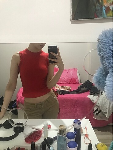 Kolsuz kırmızı body