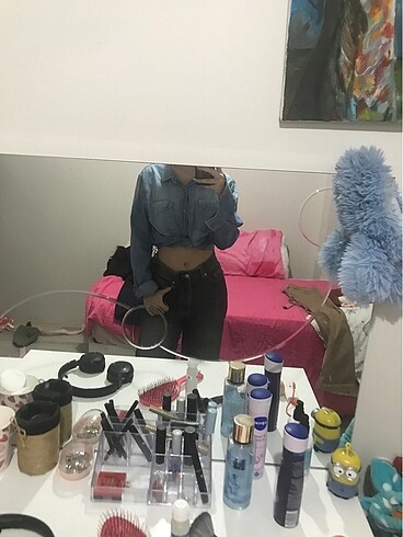 m Beden mavi Renk Bershka Denim gömlek