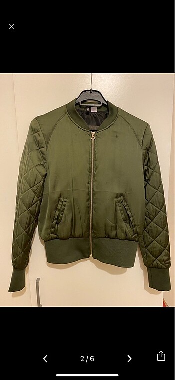 xs Beden H&M Bomber Haki Ceket