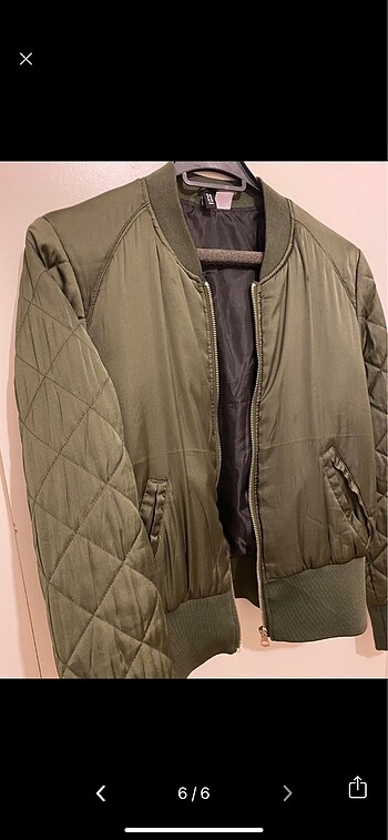 H&M H&M Bomber Haki Ceket