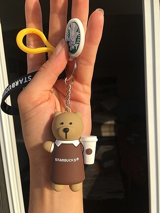 Starbucks logolu anahtarlık