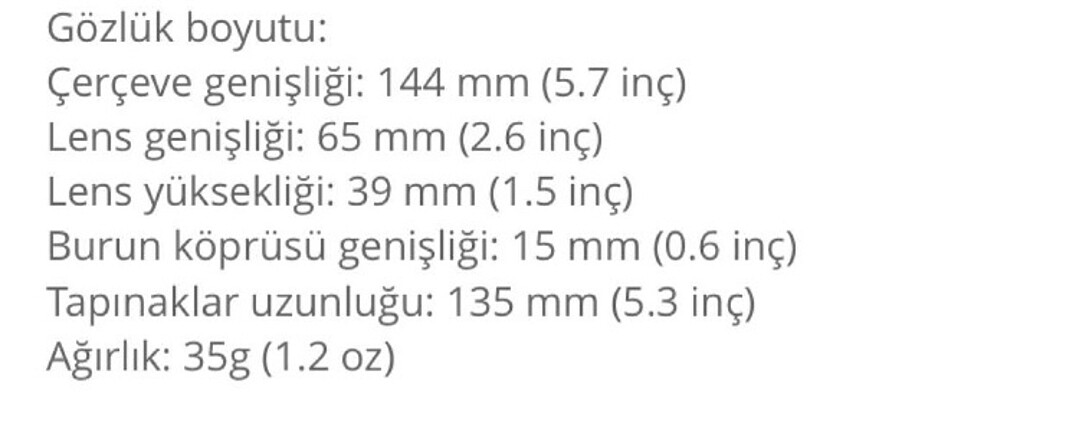 Beden kahverengi Renk İthal gözlük