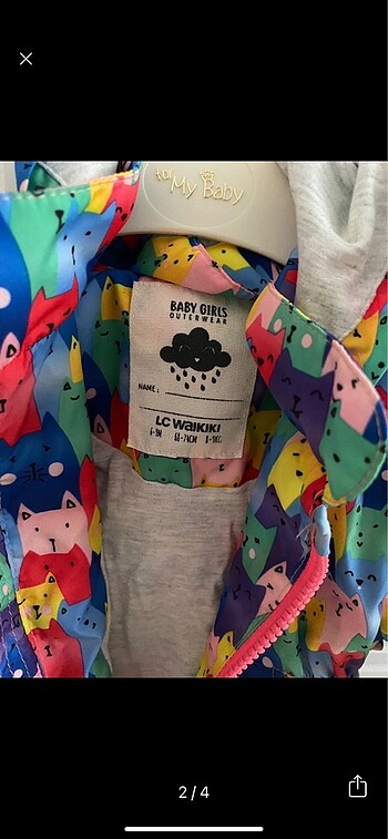 LC Waikiki Kız bebek yağmurluk