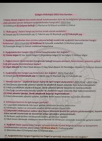 AUZEF ÇOCUK GELİŞİMİ 1. SINIF BAHAR DÖNEMİ KİTABI - Görsel 2