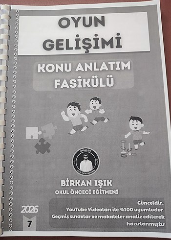 okul öncesi öğretmenliği i Konu Anlatım Fasikülü - Görsel 8