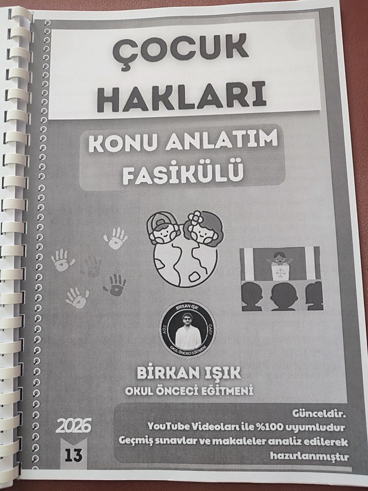 okul öncesi öğretmenliği i Konu Anlatım Fasikülü - Görsel 3