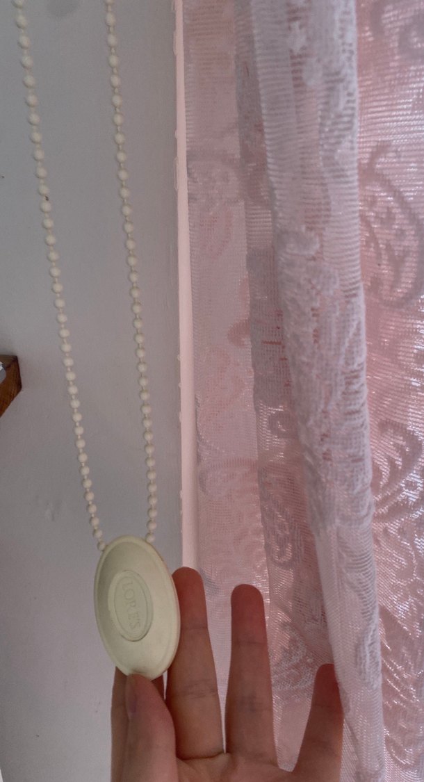 Nakışlı Bohem Pembe Tül Perde - Görsel 2