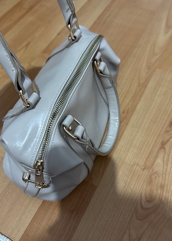 Bej Deri Kadın Çanta - Görsel 3