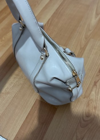 Bej Deri Kadın Çanta - Görsel 2