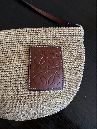  Beden camel Renk Loewe raffia bag