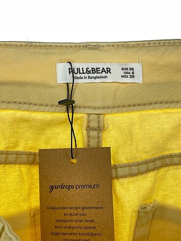 38 Beden sarı Renk Pull and Bear Jean / Kot %70 İndirimli.