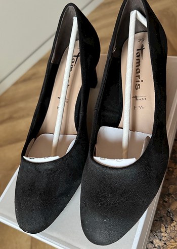 Siyah Süet Kadın Topuklu Stiletto - Görsel 9