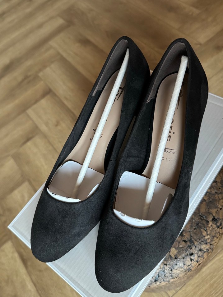 Siyah Süet Kadın Topuklu Stiletto - Görsel 4