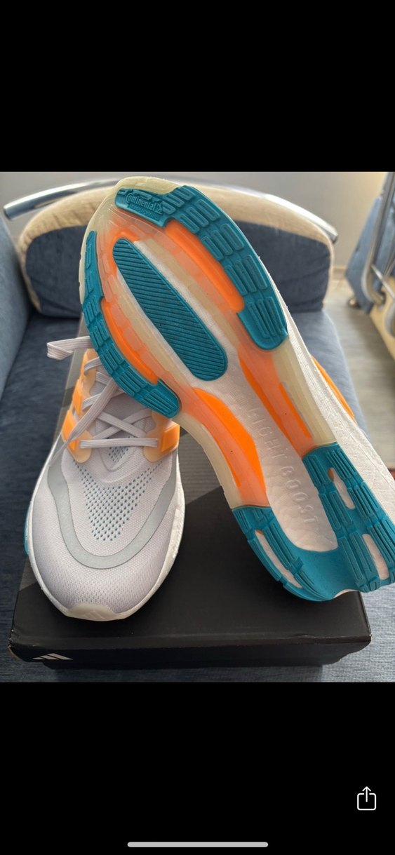 ADIDAS ULRABOOST Beyaz Gri Bağcıklı Erkek Spor Ayakkabı - Görsel 3