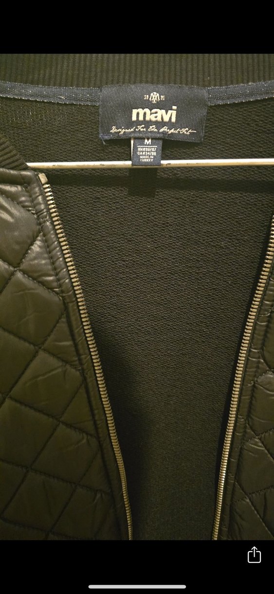 Deri Siyah Fermuarlı Erkek Ceket - Görsel 3