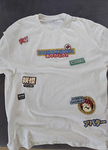 Bershka oversize anime tişört