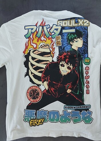 xl Beden oversize anime tişört