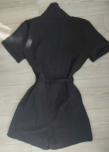 kemerli siyah tulum - Görsel 2