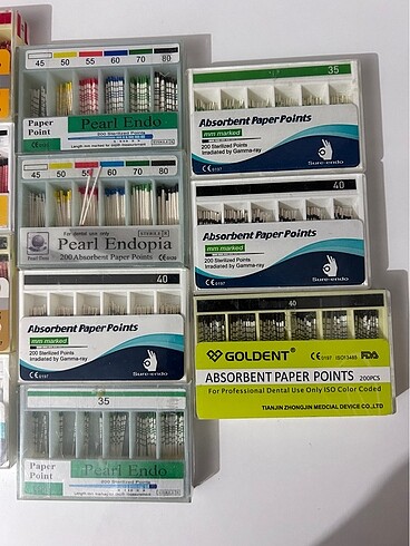  Beden Gutta percha - Paper point