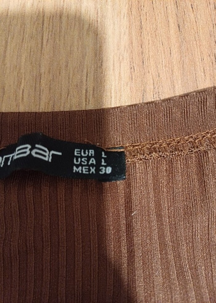 kahverengi mini üst - Görsel 2