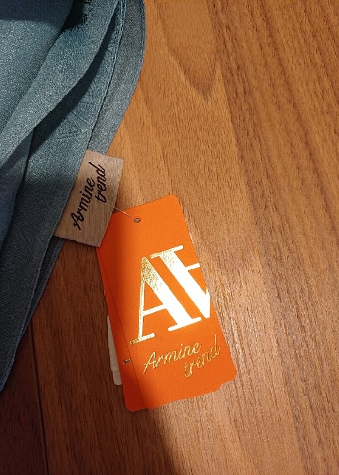 koyu su yeşili şal - Görsel 3