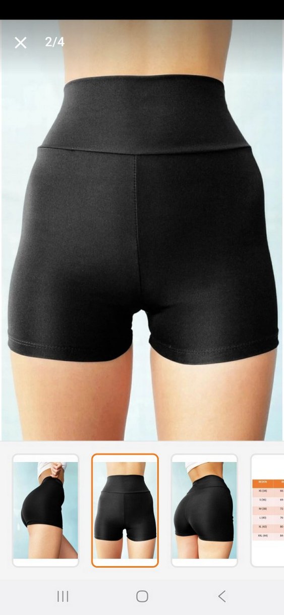 Kadın Siyah Yüksek Bel Mini Spor Şort - Görsel 2