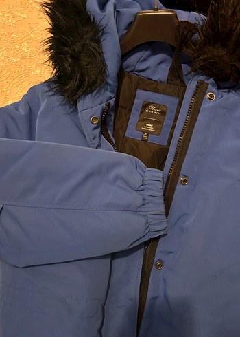 Mavi Jeans Kürklü Mavi Kadın Kışlık mont