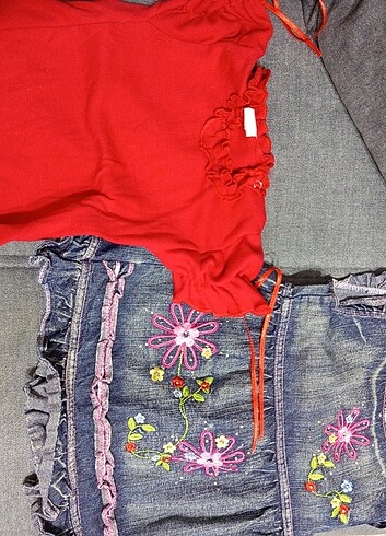 12-18 Ay Beden Kot Elbise&T shirt