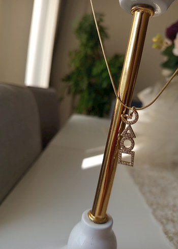 Accessorize Parisian tarzı mini altın kolye
