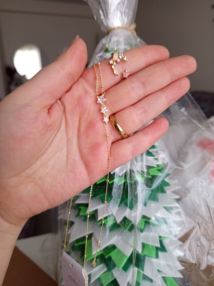 Altın Renkli Zincir Detaylı Kadın El Zinciri - Görsel 3