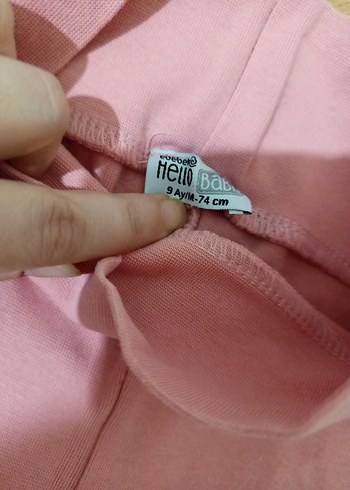 Kız Çocuk Pamuklu Pembe Tayt - Görsel 2