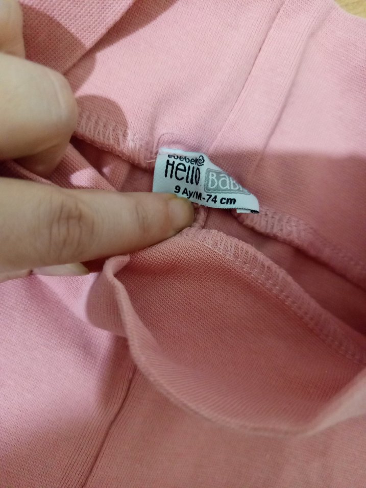 Kız Çocuk Pamuklu Pembe Tayt - Görsel 2